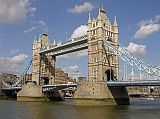 
The Tower Bridge was opened in 1894 and measures 120m between the two towers, which house the machinery for raising the bascules in 90 seconds. The upper walkway is open to visitors.
